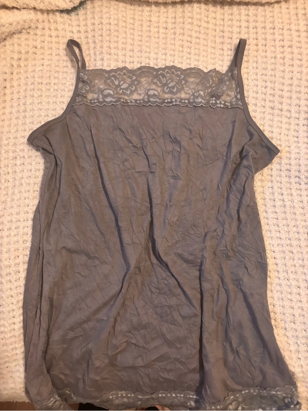 Maurices Gray Lace-Trim Camisole